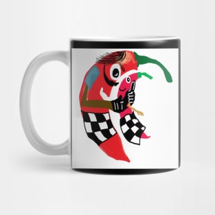 big red chilli cartoon character Mug